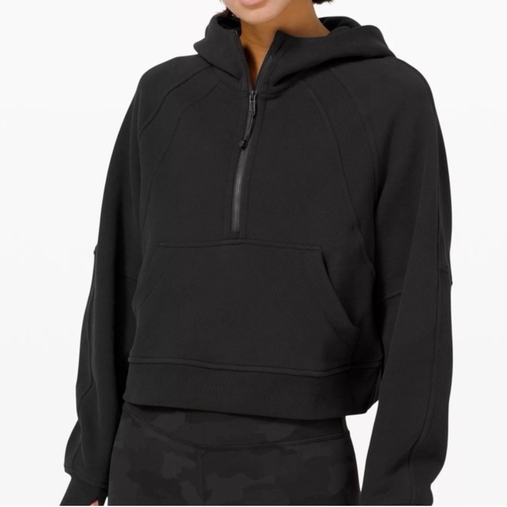 Lululemon Cropped Scuba Half Zipped Oversized Hoodie